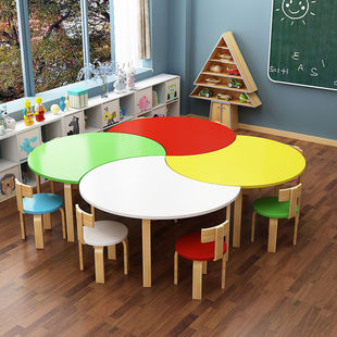 绘画美术桌椅培训班组合辅导班幼儿园桌子学生学习套装儿童课桌椅