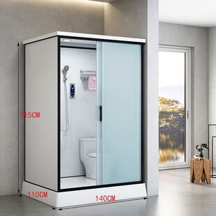 淋浴房整体卫生间集成卫浴干湿分离隔断沐浴洗澡房家用浴室 一体式