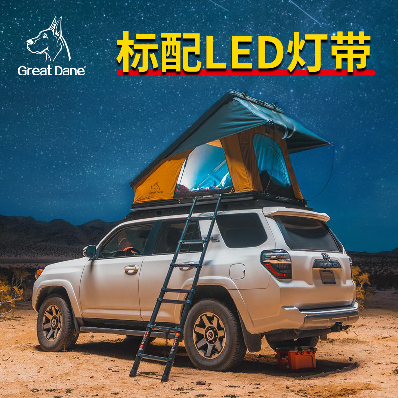 大丹犬硬顶车顶帐篷传祺专用