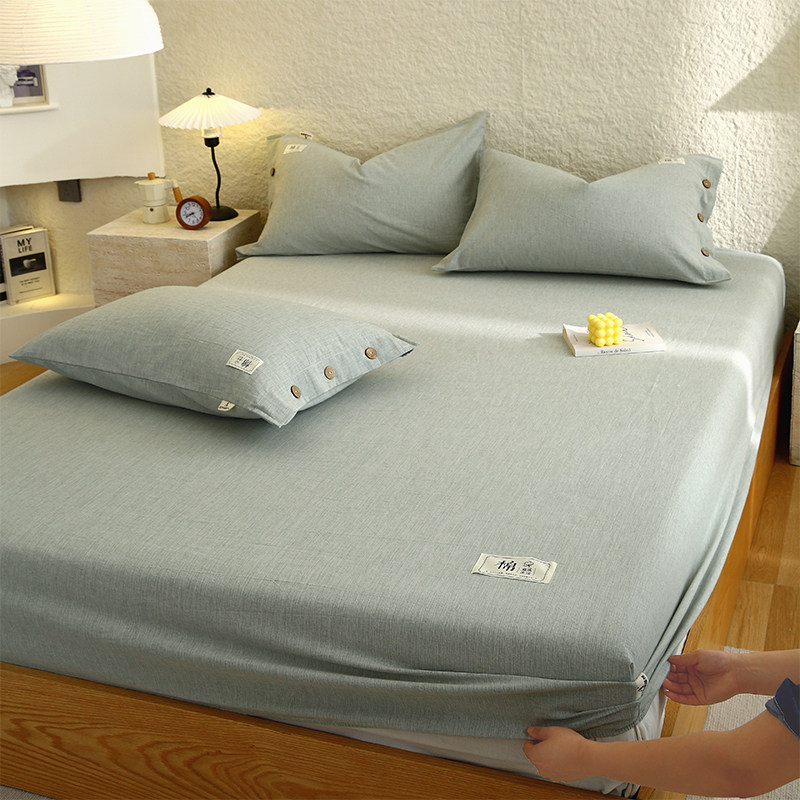 A类全棉纯棉自由棉床笠床单床罩床套加厚席梦思床垫保护套子宿舍