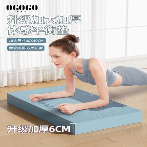 健身平衡E瑜伽垫加厚防滑健腹轮