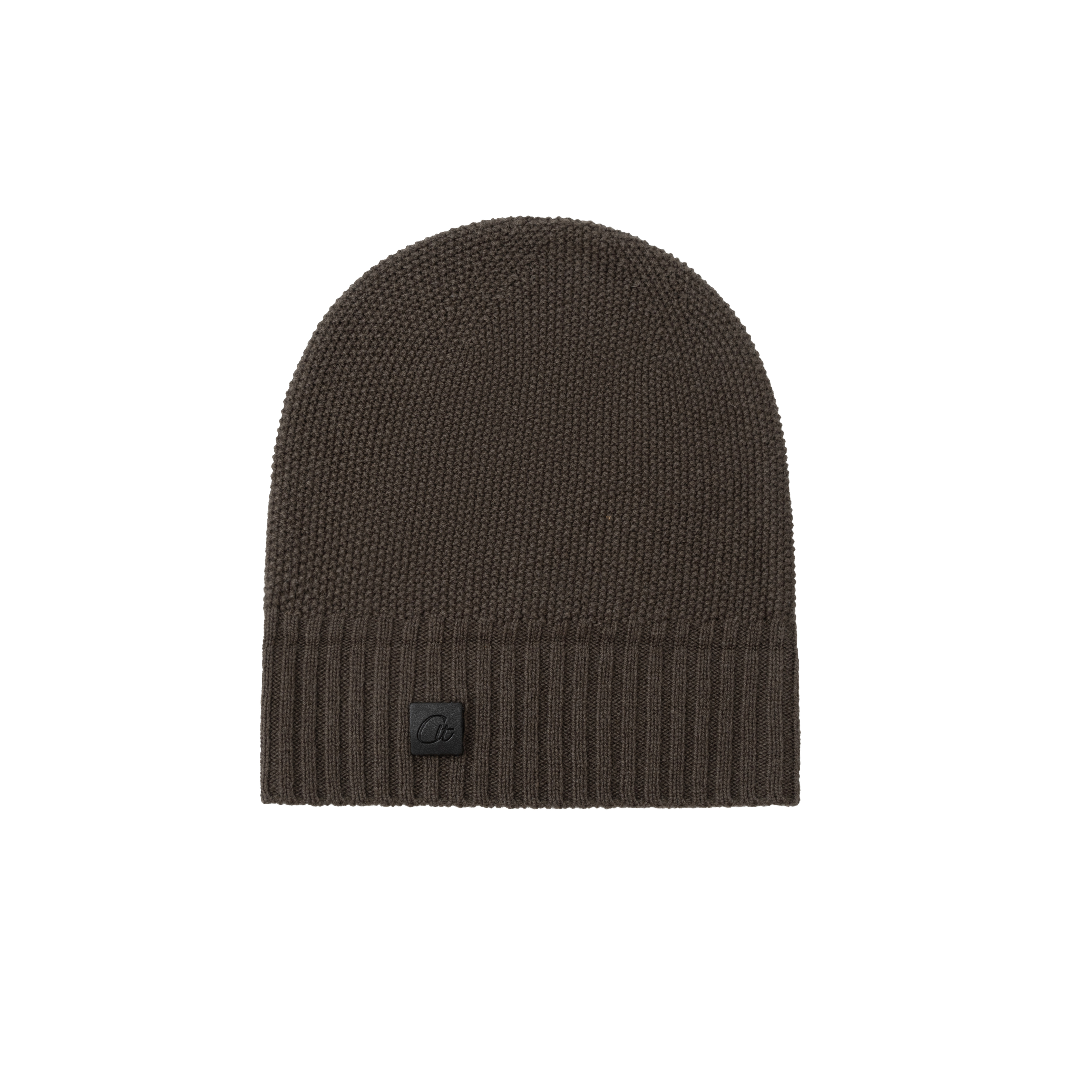 经典百搭皮标羊毛针织冷帽