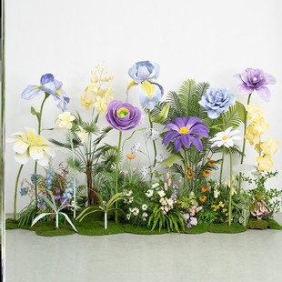 汽车后备箱求婚交车布置车尾箱生日浪漫氛围场景惊喜装 饰仿真花艺