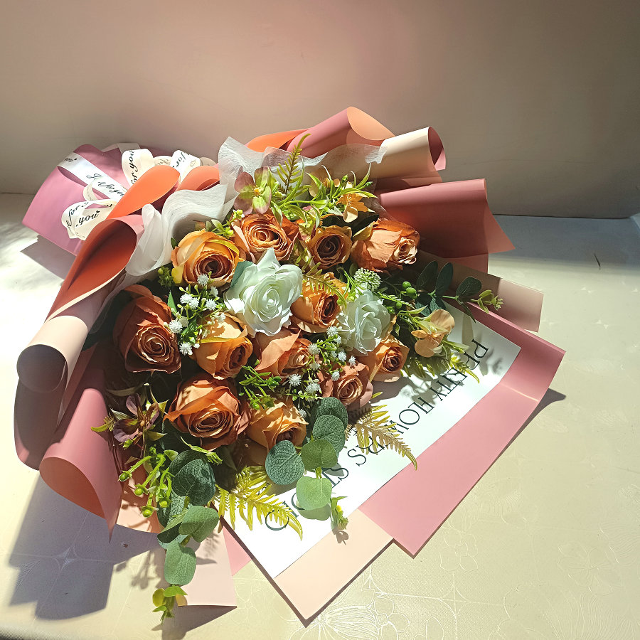 仿真花束交车手捧花成品花束颁奖生日母亲节教师节拍照向日葵玫瑰