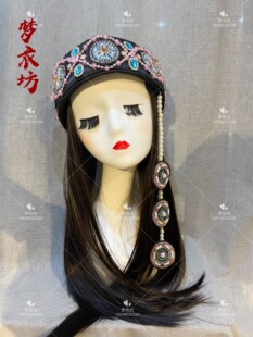 女童男童高端土家族头饰纳西族头饰女儿童少数民族头饰演出帽