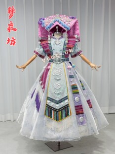 快乐阳光演出服女童壮族羌族彝族苗族摩梭族土家族拉祜族侗族畲族