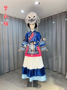 快乐阳光《阿依土豆》女童长款羌族彝族瑶族苗族摩梭族撒尼族