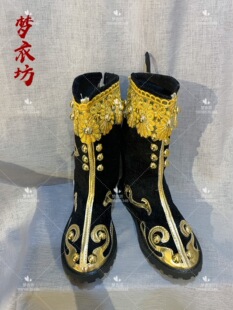 新款藏族蒙古族演出舞蹈唱歌靴子少数民族蒙古靴子男童女童打鼓鞋