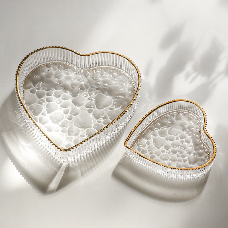 水晶透明 轻奢描金边 高颜值