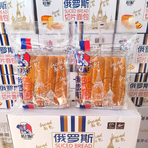 逗泥俄罗斯切片面包300g包装吐司营养早餐整箱烧烤面包小零食常温