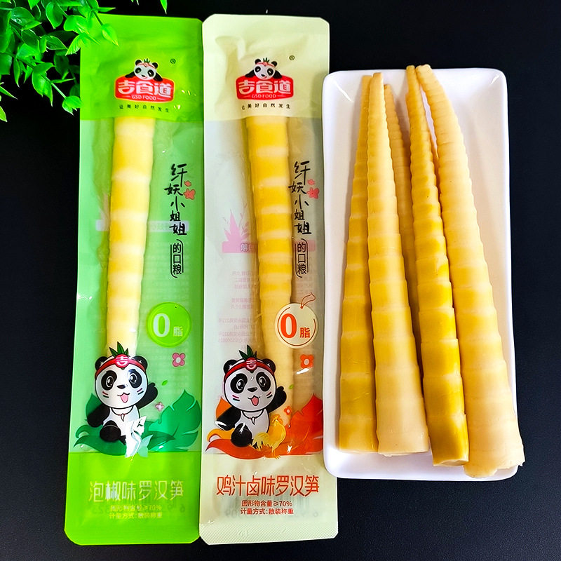 吉食道泡椒味罗汉笋开袋即食笋条笋尖竹笋小包装休闲办公网红零食图片