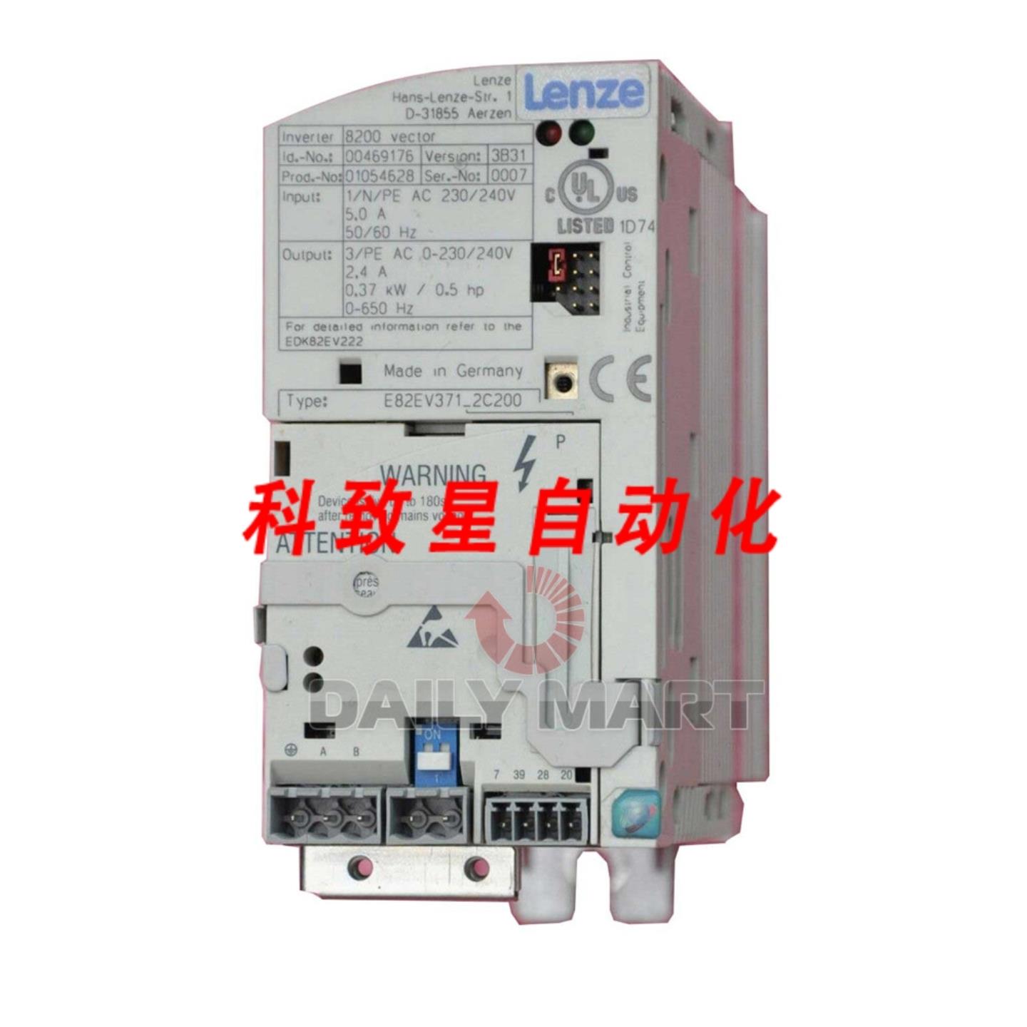 工业配件E82EV371C200 E82EV371K2C200 逆变器 037KW 220V