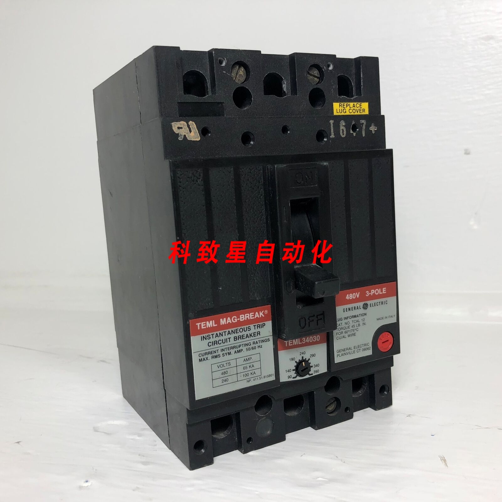 工业配件GE TEML34030 30A磁断断路器480VAC3P 30安培GE