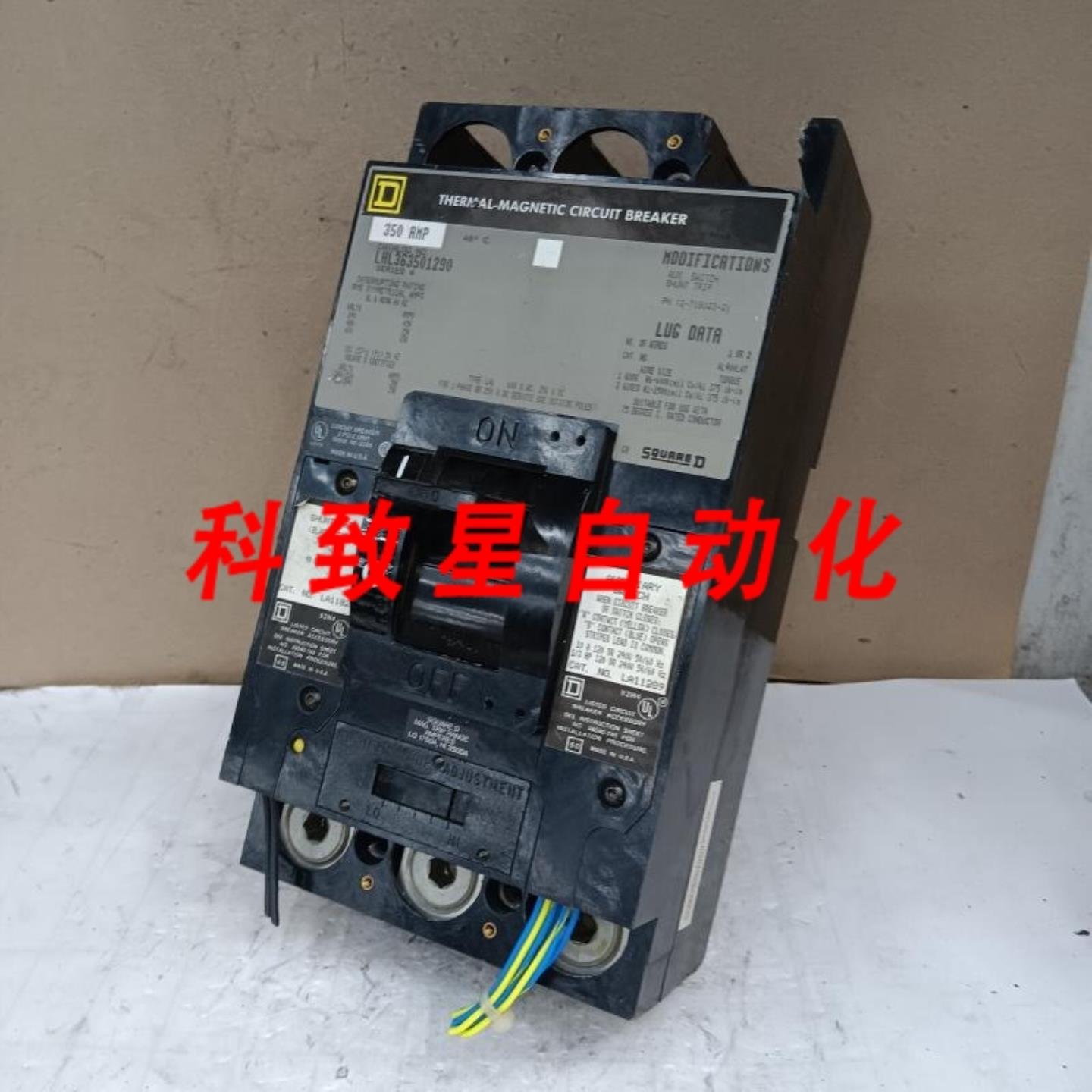 工业配件LAL363501290 350安培断路器带分流器辅助装置 3极600