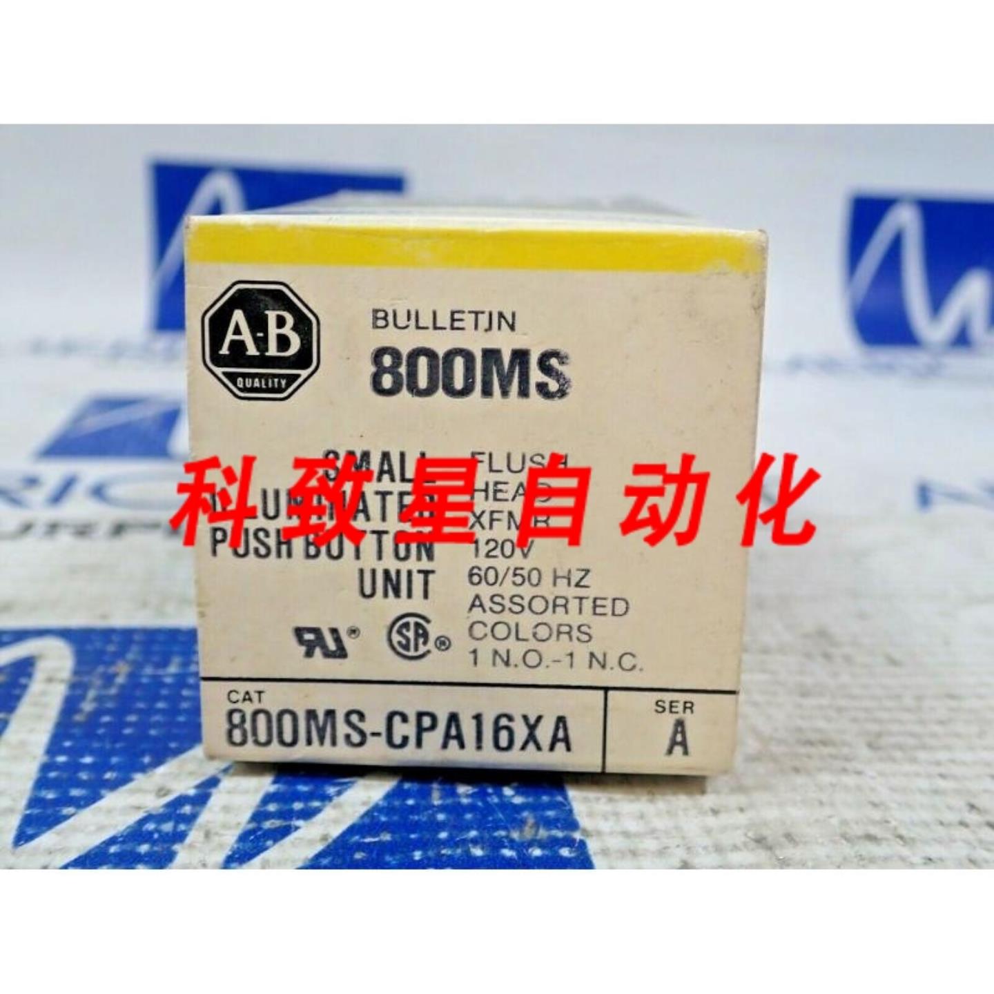 工业配件800MS-CPA16XA平头 XFMR 120V混合颜色按钮
