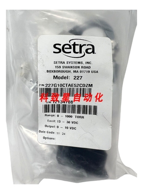 工业配件SETRA 227G10CTAE52CDZM 压力传感器 0-1000TORR