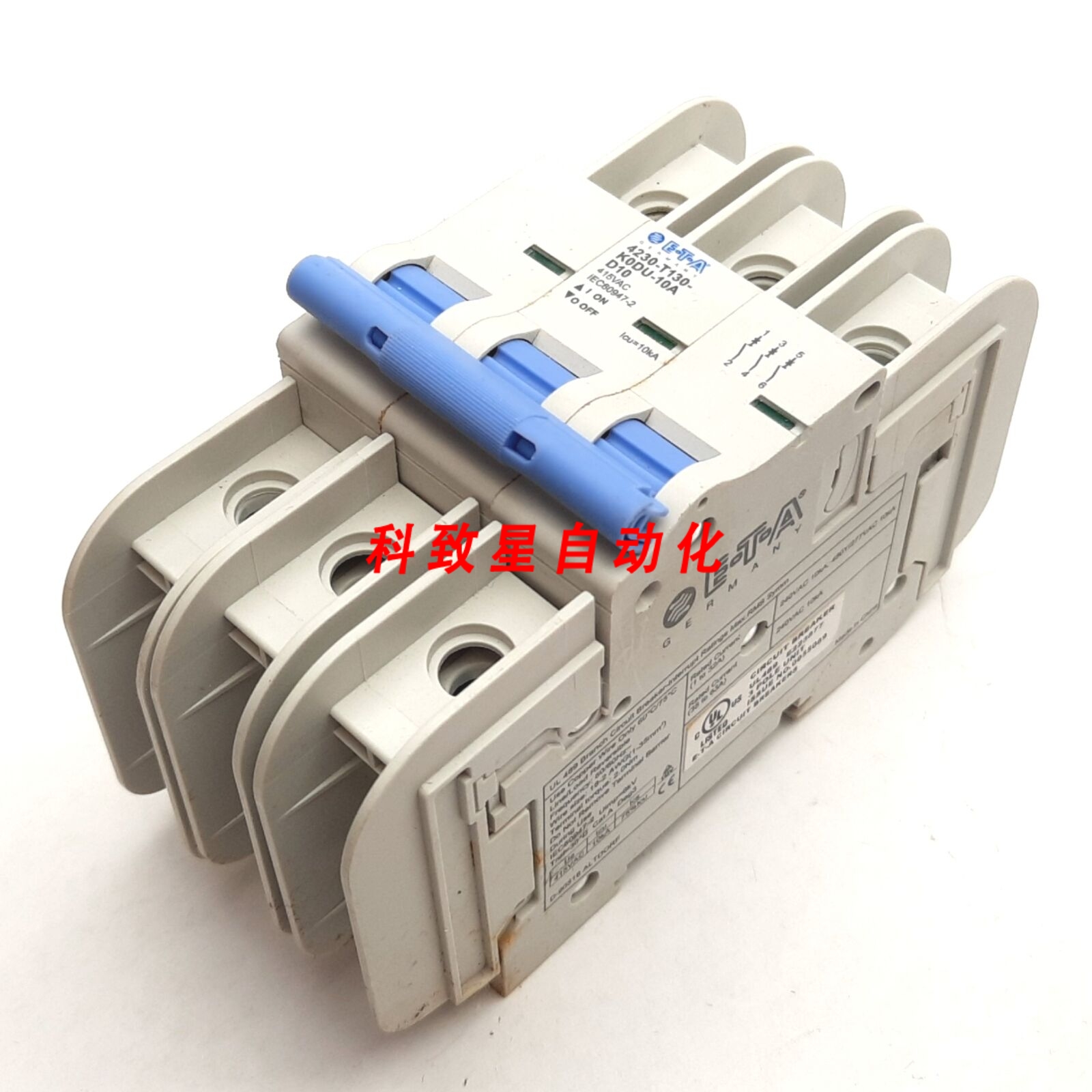 工业配件ETA 4230-T130-K0DU-10A断路器3极D 曲线额定值10A 415V