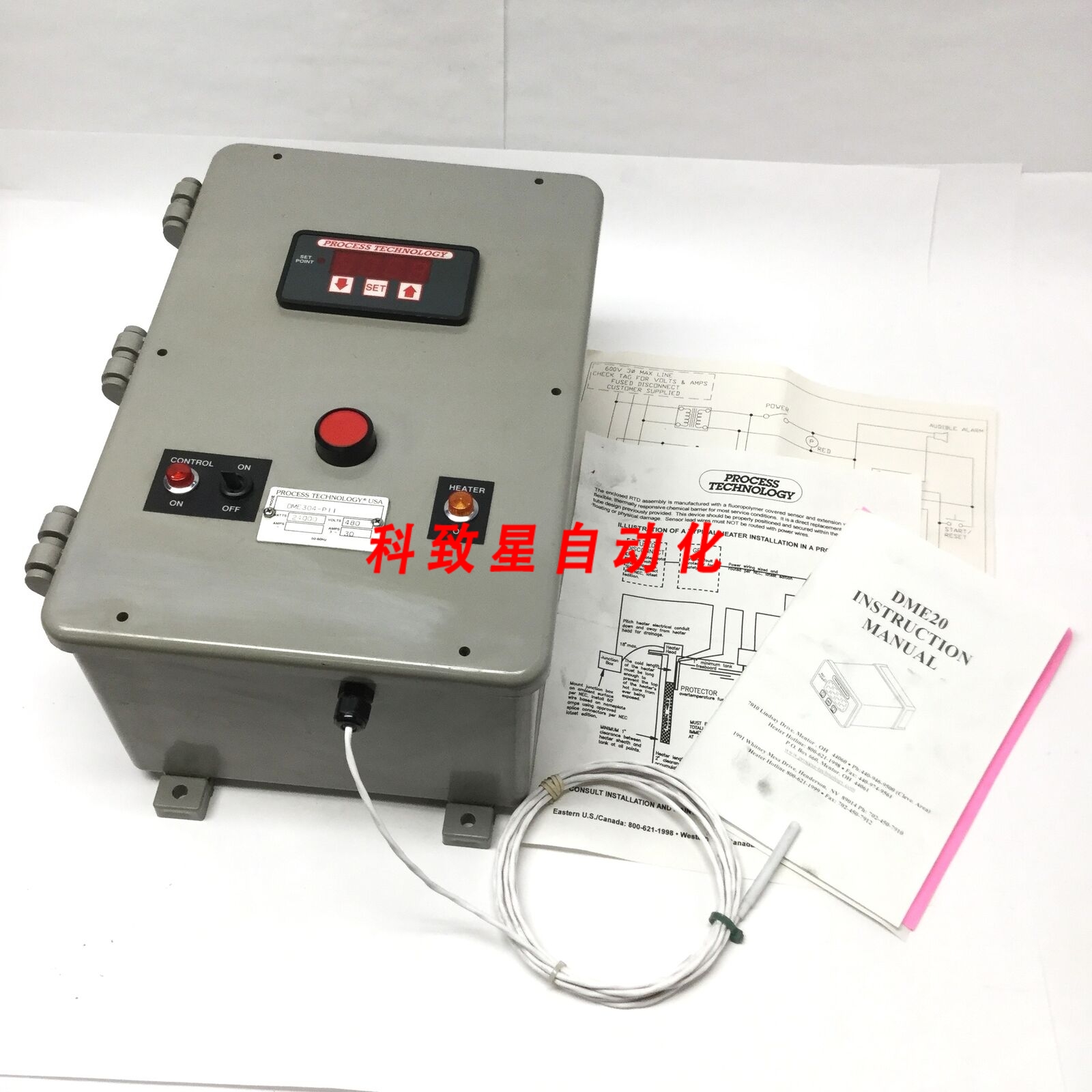 工业配件PROCESS DME304-PII温控器RTD传感器24KW 480VAC30A