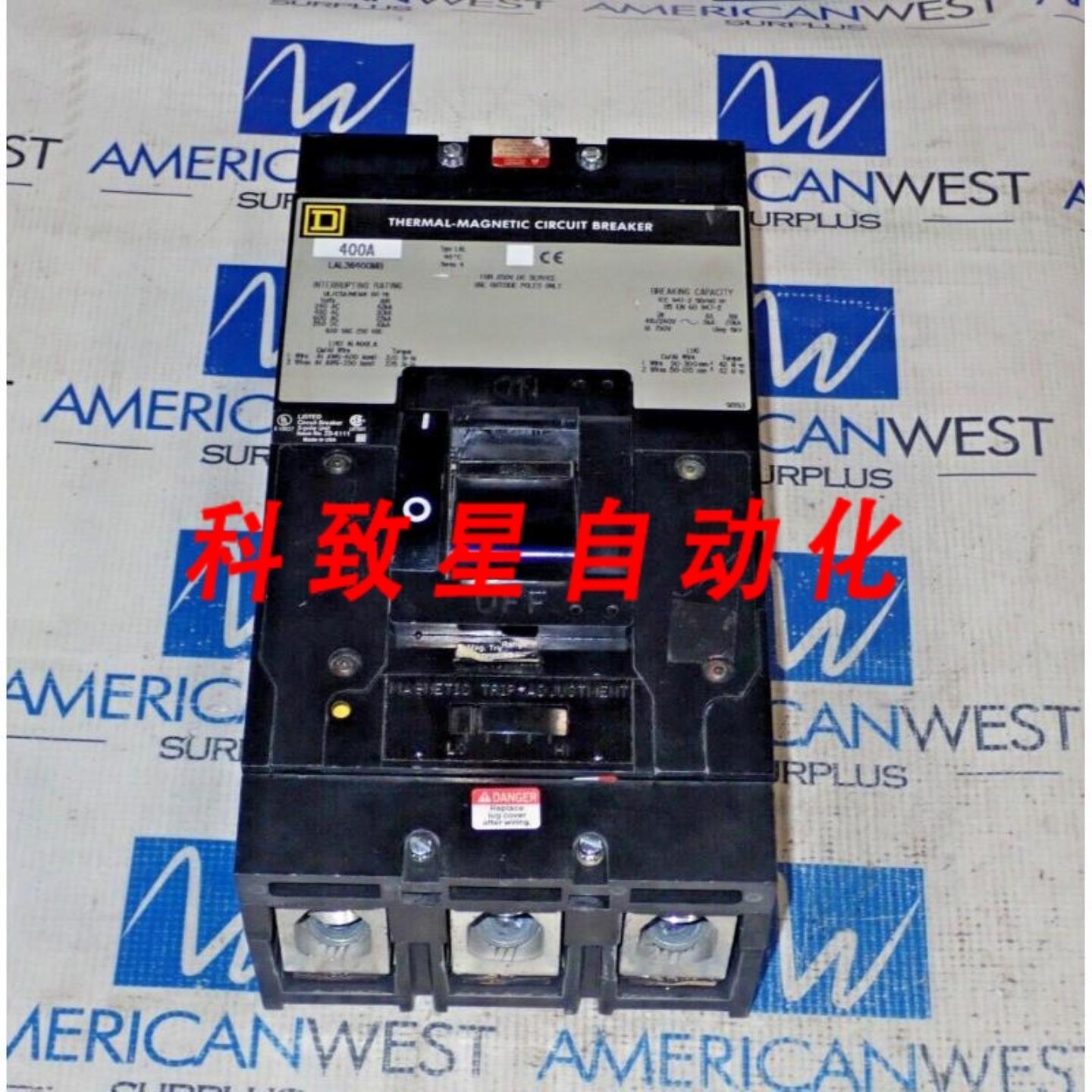 工业配件LAL36400MB 400安培 600伏电3极LAL型断路器