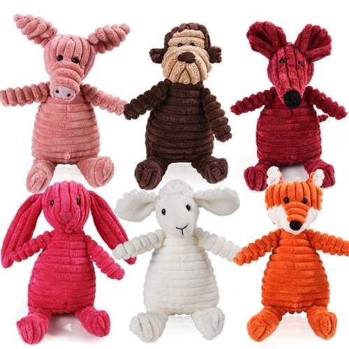 Squeaky Plush Dog Toys Pet Dog Toy Fa Fight Molar Vent Train