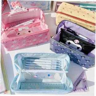 Sanrio Large Capacity Pencil Case Kawaii Cinnamoroll Melody