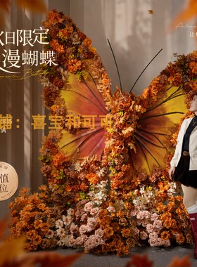 秋日仿真花蝴蝶网红打卡美陈