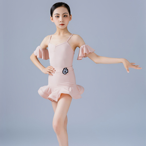 梵蒂恺拉丁舞练功服女童2024夏季新款高级感少儿演出专业洋气套装