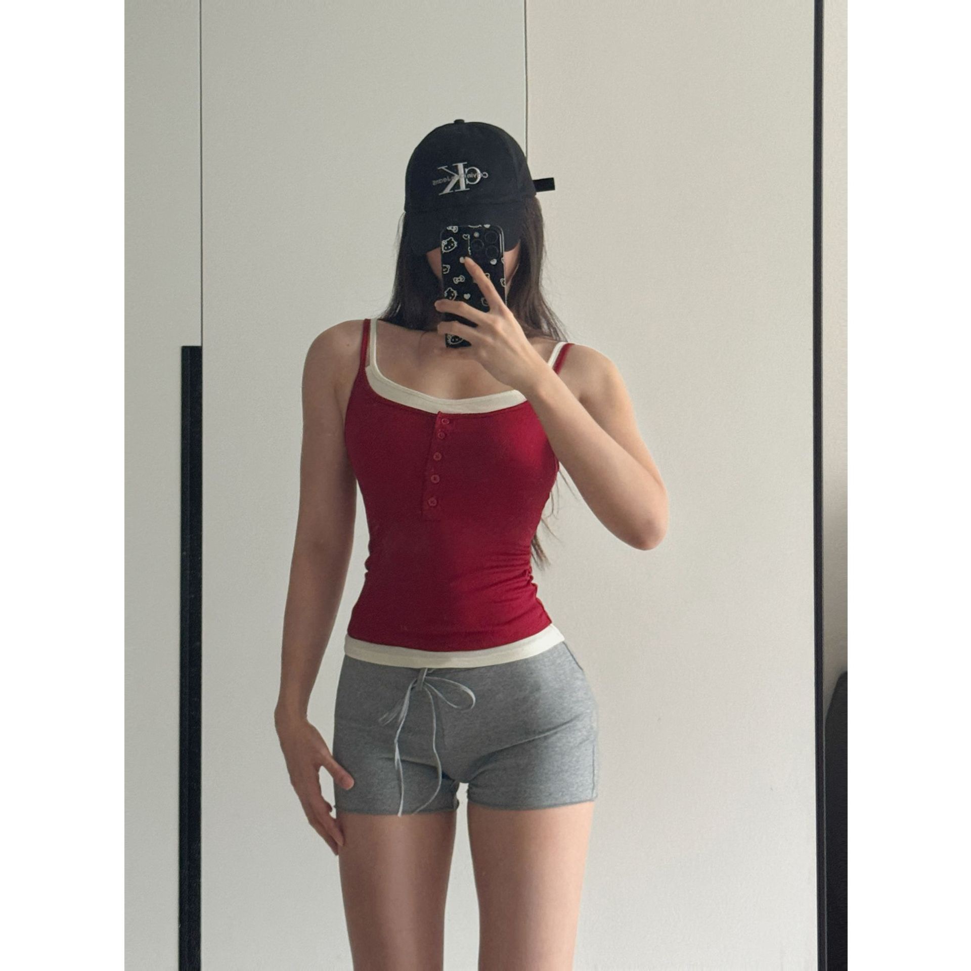 时尚运动背心女外穿健身假两件吊带美背瑜伽上衣通勤百搭文胸外穿