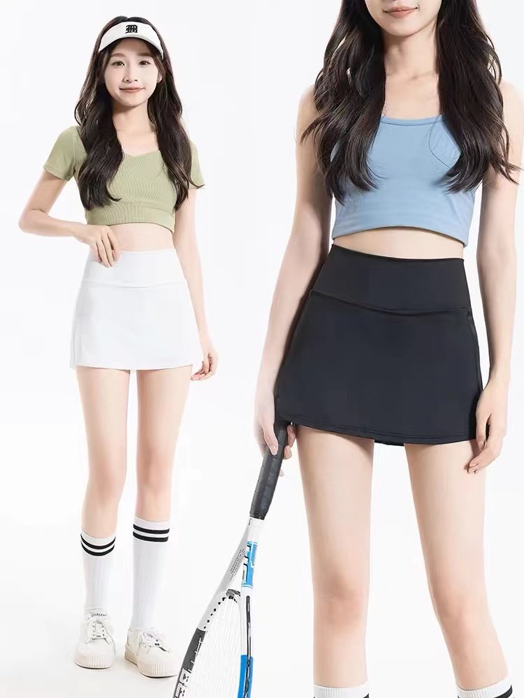 防晒运动短裙女高腰瑜伽裙防走光网球跑步速干健身裙夏季半身裙,运动服/休闲服装,运动半身裙,淘宝优惠券,粉丝福利购,淘宝优惠卷