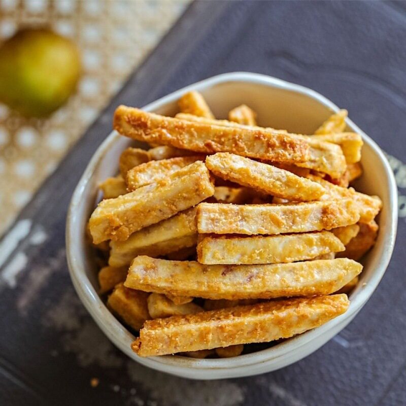 咸蛋黄芋头条蟹黄味芋条椒盐海苔芋头丝香葱芋头片酥脆香芋条干丝