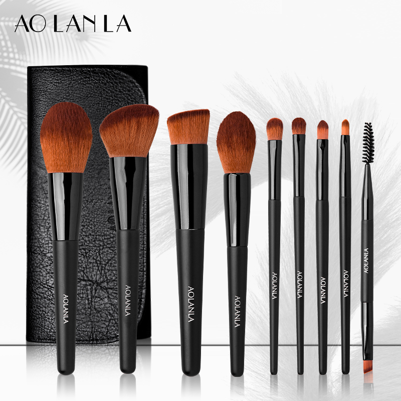 初学者化妆刷套装实木柄AOLANLA