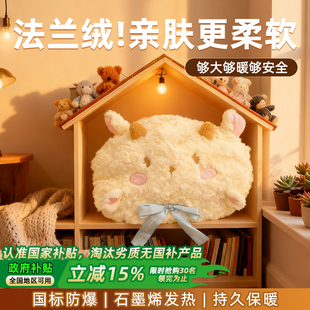 暖水袋女生热敷暖肚子正品 2025新款 毛绒电暖手宝热水袋防爆充电式