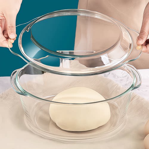 带盖玻璃和面盆料理汤碗家用厨房