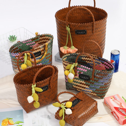 手提编织菜篮子包节日礼品