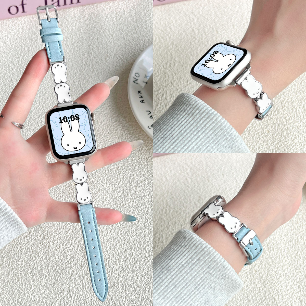 学长家新款创意兔子间皮质表带女图片