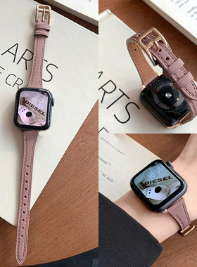 适用华为watch fit4手表带高级感女士4pro真皮质watchfit3智能运动手表链精致系列新款2腕表带1女款专用手带