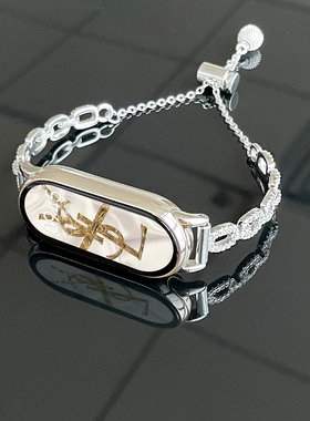 适用小米手环10/9/8/7nfc版手表带高级感夏天6543代表带创意金属智能运动六七八九手腕带女生手链替换带表链