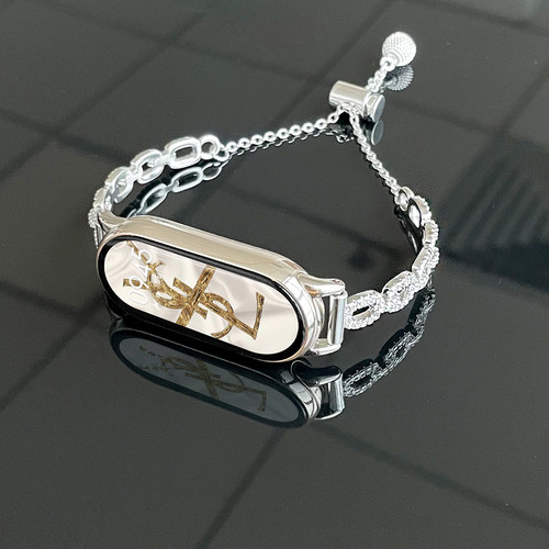 学长家新款金属手链表带满钻高级