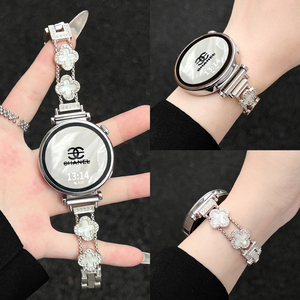 适用小米watchs4手表带链金属新款s3智能手表链xiaomi watch 2创意女生高级感s1pro夏天女款手环腕带41mm新款