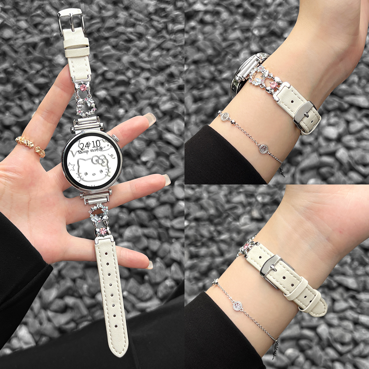 学长家新款创意蝴蝶间皮表带秋冬