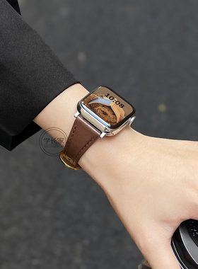 适用华为watchfit3表带女款腕表watch fit2真皮马蹄扣手表带女士智能运动手带表链1秋冬专用fit4pro新款腕带