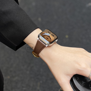 适用华为watchfit3表带女款腕表watch fit2真皮马蹄扣手表带女士智能运动手带表链1秋冬专用fit4pro新款腕带