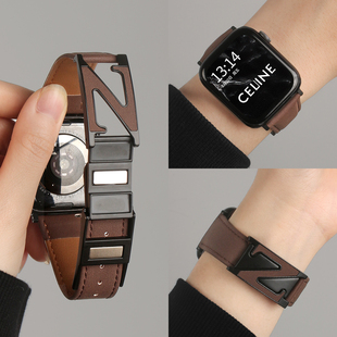 男士 watch5红米6智能运动手表redmiwatch4表链新品 高级感 手腕带女生款 适用小米手环9pro手表带真皮磁吸8por版