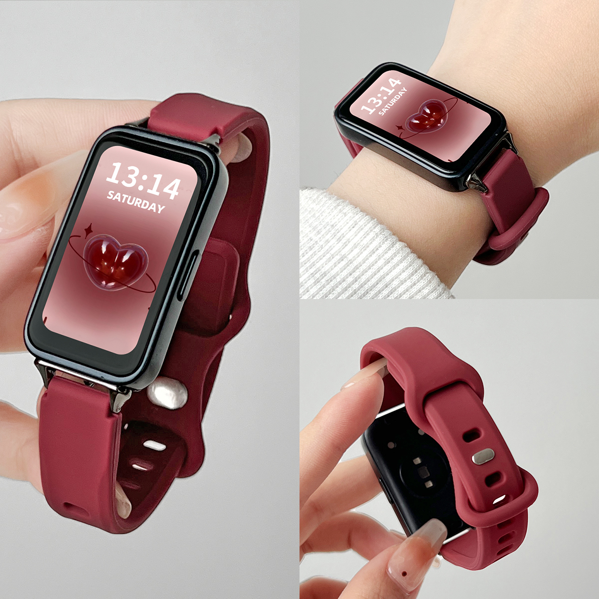 学长家创意硅胶小蛮腰表带女生