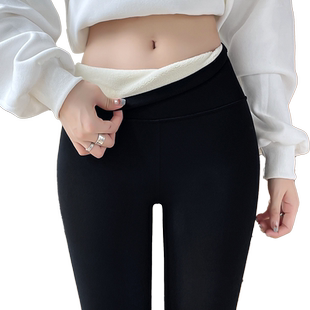 加绒鲨鱼裤女外穿2025新款秋冬季大码收腹提臀加厚保暖瑜伽打底裤