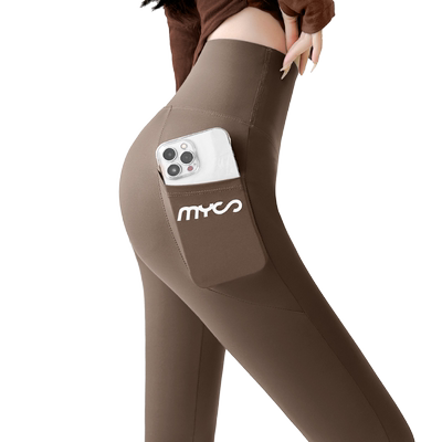 春秋外穿带口袋鲨鱼裤瑜伽打底裤