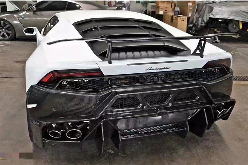 适用于兰博基尼lp610 lp580改装v款真碳纤维尾翼定风翼后扰流包围