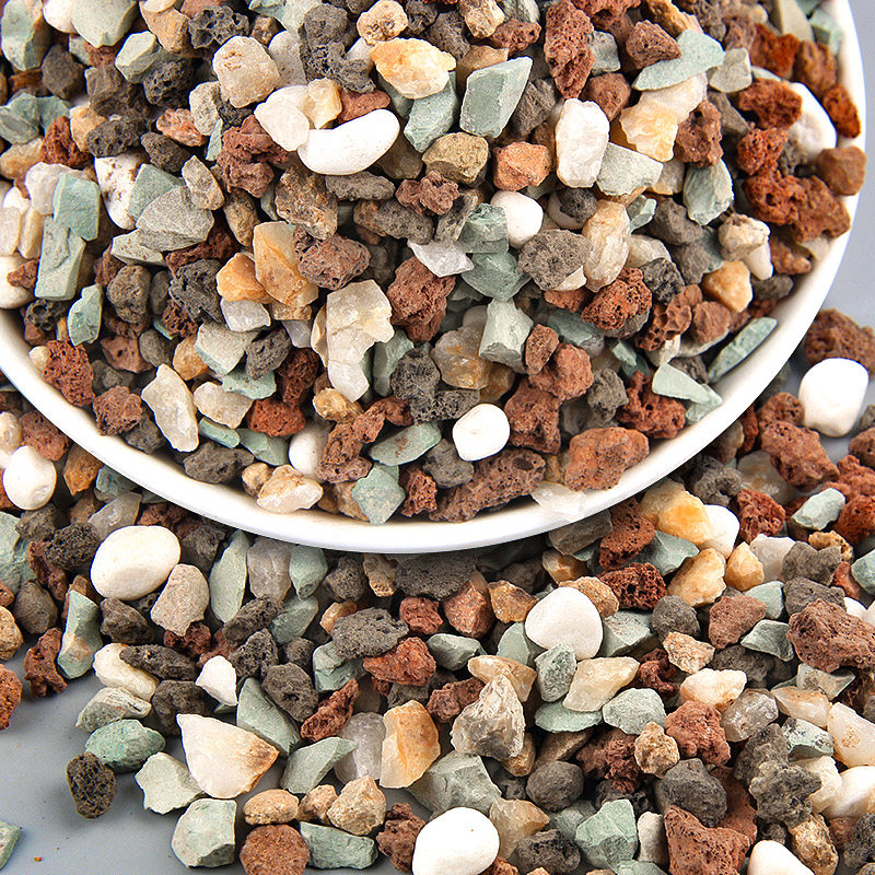 多肉专用全颗粒土虹彩石植物铺面石彩虹石兰花营养土火山岩麦饭石