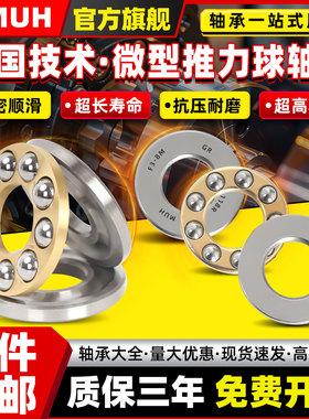 微型平面推力球轴承F8-16M F8-19M F8-22M F9-17M F9-20M F10-18M