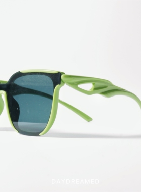 鲨鱼元素连体一片式墨镜UV400防紫外线辐射反光大框个性太阳眼镜